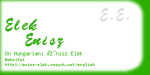 elek enisz business card